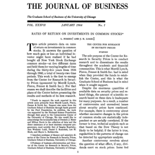 image of an article in the journal of business