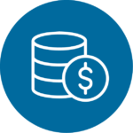 database icon with dollar sign in front of it