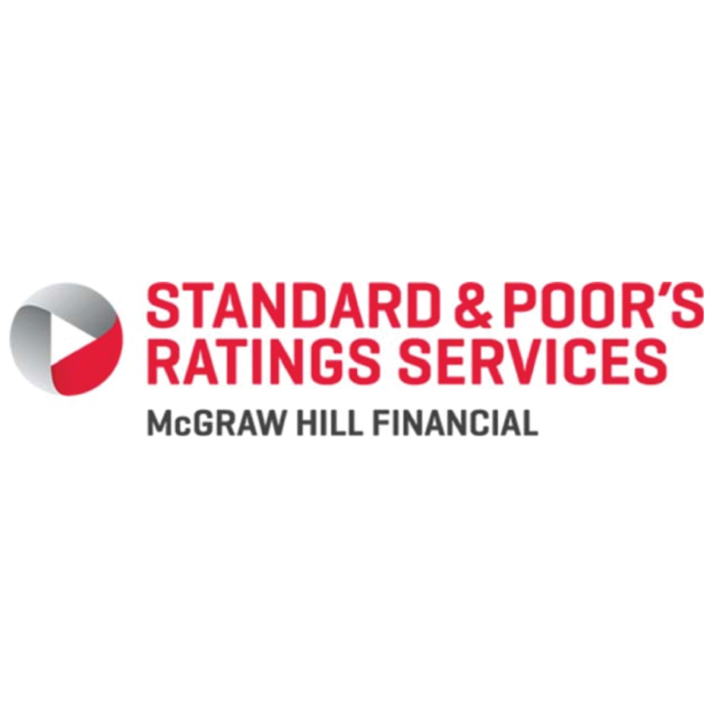 Old S&P logo: "Standard & Poor's Ratings Services" with "McGraw Hill Financial" underneath
