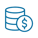 database icon with dollar sign in front of it